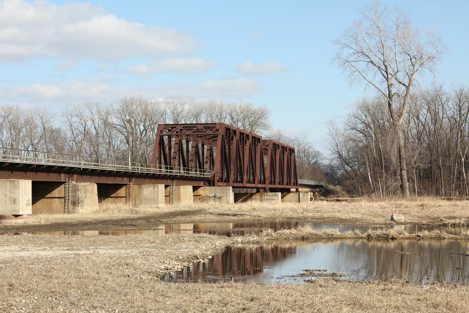 Looking east